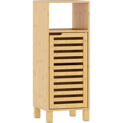 HOMCOM Bathroom Cabinet Bambus 30L x 30B x 80H cm Naturholz HOMCOM Bathroom Cabinet Bambus 30L x 30B x 80H cm Naturholz