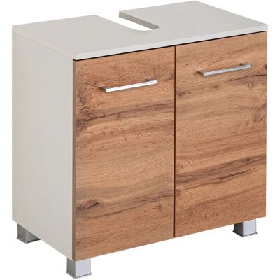 Held Möbel Waschbeckenunterschrank Molina 60 cm Wotaneiche-Weiß Held Möbel Waschbeckenunterschrank Molina 60 cm Wotaneiche-Weiß