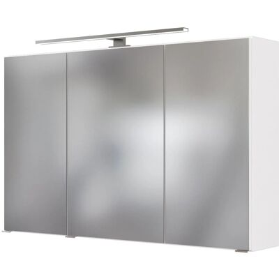 Held Möbel 3D-Spiegelschrank Monza 100 cm Weiß Held Möbel 3D-Spiegelschrank Monza 100 cm Weiß