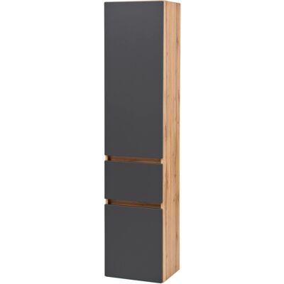 Held Möbel Hochschrank Salerno 40 cm matt Grau-Wotaneiche Held Möbel Hochschrank Salerno 40 cm matt Grau-Wotaneiche