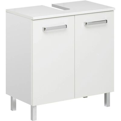 Calmo2go Weiß Bad-Waschbeckenunterschrank - 60x62x33cm - Badezimmermöbel Calmo2go Weiß Bad-Waschbeckenunterschrank - 60x62x33cm - Badezimmermöbel