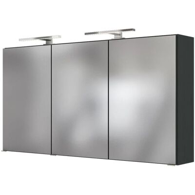 Held Möbel 3D-Spiegelschrank Verona 120 cm Graphitgrau Held Möbel 3D-Spiegelschrank Verona 120 cm Graphitgrau