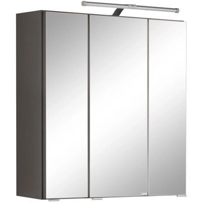 Held Möbel 3D-Spiegelschrank Molina 60 cm Graphitgrau Held Möbel 3D-Spiegelschrank Molina 60 cm Graphitgrau