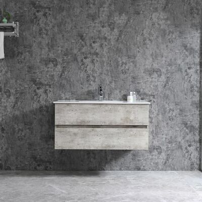 Neuesbad NBHT10102 - grau - 100x46x50cm - Waschtischset Neuesbad NBHT10102 - grau - 100x46x50cm - Waschtischset