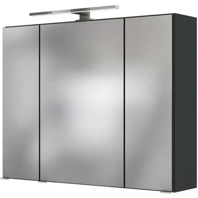 Held Möbel 3D-Spiegelschrank Bari 80 cm Graphitgrau Held Möbel 3D-Spiegelschrank Bari 80 cm Graphitgrau