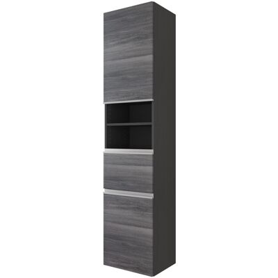 Held Möbel Seitenschrank Neapel 40 cm Eiche Rauchsilber-Graphitgrau Held Möbel Seitenschrank Neapel 40 cm Eiche Rauchsilber-Graphitgrau