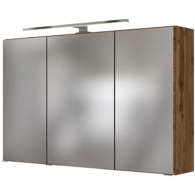 Held Möbel 3D-Spiegelschrank Verona 100 cm Wotaneiche Held Möbel 3D-Spiegelschrank Verona 100 cm Wotaneiche