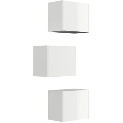 Posseik Badschrank-Set Limes Variable Montage 3-teilig Weiß Hochglanz Posseik Badschrank-Set Limes Variable Montage 3-teilig Weiß Hochglanz