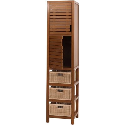 MCW Teak-Hochschrank M84 Hochwertiges B-Grade-Teak 120x40x40cm MCW Teak-Hochschrank M84 Hochwertiges B-Grade-Teak 120x40x40cm