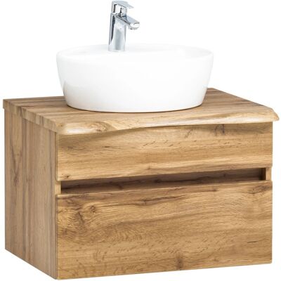 Held Möbel Einzelwaschtisch Trient 61 cm Eiche Natur Matt mit Softclose Held Möbel Einzelwaschtisch Trient 61 cm Eiche Natur Matt mit Softclose
