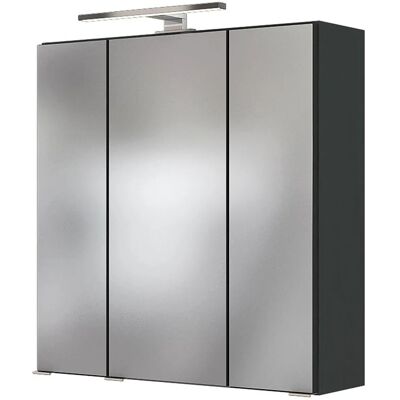Held Möbel 3D-Spiegelschrank Verona 60 cm Graphitgrau Held Möbel 3D-Spiegelschrank Verona 60 cm Graphitgrau