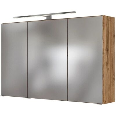 Held Möbel 3D-Spiegelschrank Bari 100 cm Wotaneiche Held Möbel 3D-Spiegelschrank Bari 100 cm Wotaneiche