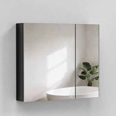 Emke Spiegelschrank 2 Türig 85x65 cm Doppelseitigen Spiegeltüren Weiß Emke Spiegelschrank 2 Türig 85x65 cm Doppelseitigen Spiegeltüren Weiß