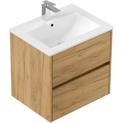 Posseik Badmöbel Limes und Waschtisch 2 Greifraum Auszüge 60 cm Eiche Gold Posseik Badmöbel Limes und Waschtisch 2 Greifraum Auszüge 60 cm Eiche Gold