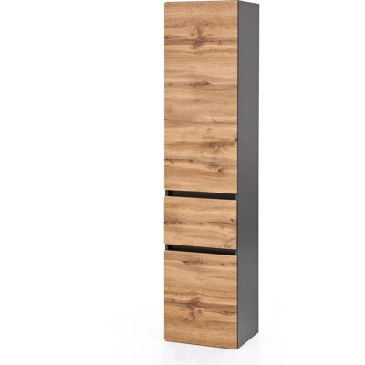 Held Möbel Hochschrank Salerno 40 cm Wotaneiche-Graphitgrau Held Möbel Hochschrank Salerno 40 cm Wotaneiche-Graphitgrau
