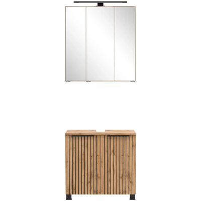 Held Möbel Unterbecken-Set 200 x 60 x 35 cm Wildeiche 2 Türen 2-tlg. Held Möbel Unterbecken-Set 200 x 60 x 35 cm Wildeiche 2 Türen 2-tlg.