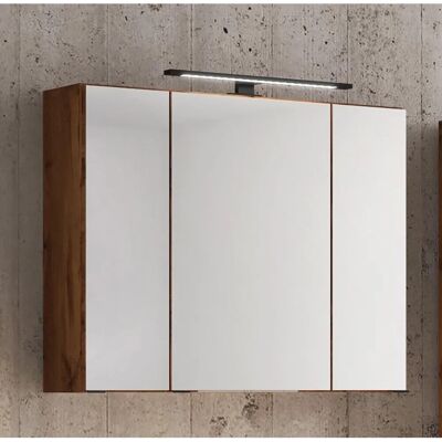 Held Möbel 3D-Spiegelschrank Rom 80 cm Wotaneiche Held Möbel 3D-Spiegelschrank Rom 80 cm Wotaneiche