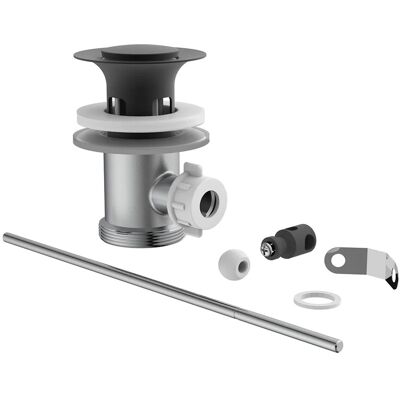 Kirchhoff Exzentergarnitur-Set für Waschtisch 41,9 mm (1 1/4 Zoll) Schwarz Matt Kirchhoff Exzentergarnitur-Set für Waschtisch 41,9 mm (1 1/4 Zoll) Schwarz Matt