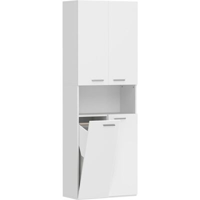 HOMCOM-Badezimmerschrank-60L x 30B x 174H cm HOMCOM-Badezimmerschrank-60L x 30B x 174H cm