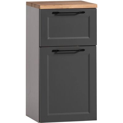 Held Möbel Unterschrankschrank Padua 40 cm matt Grau-Graphitgrau Held Möbel Unterschrankschrank Padua 40 cm matt Grau-Graphitgrau