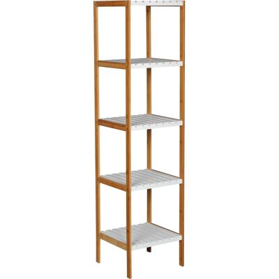 MSV Bambusregal mit 5 Ablagen 34 cm x 33 cm x 140 cm MSV Bambusregal mit 5 Ablagen 34 cm x 33 cm x 140 cm