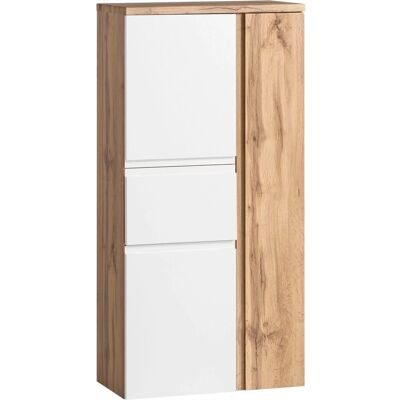 Held Möbel Midischrank Ancona 65 cm matt Weiß-Wotaneiche Held Möbel Midischrank Ancona 65 cm matt Weiß-Wotaneiche