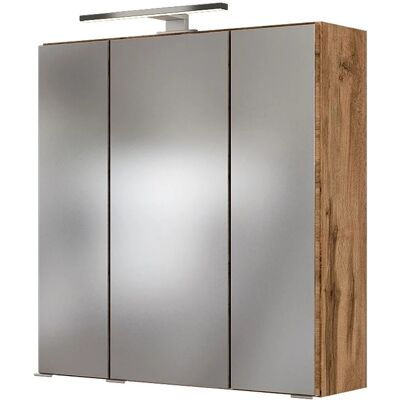 Held Möbel 3D-Spiegelschrank Bari 60 cm Wotaneiche Held Möbel 3D-Spiegelschrank Bari 60 cm Wotaneiche