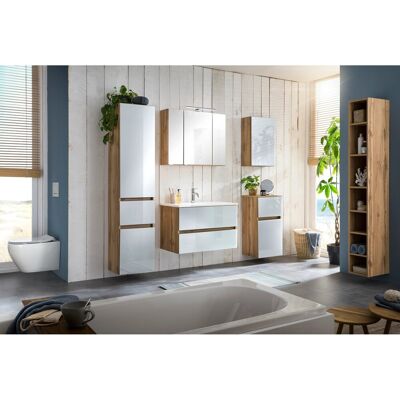 Held Möbel Seitenschrank Pisa 40 cm Weiß-Wotaneiche Held Möbel Seitenschrank Pisa 40 cm Weiß-Wotaneiche