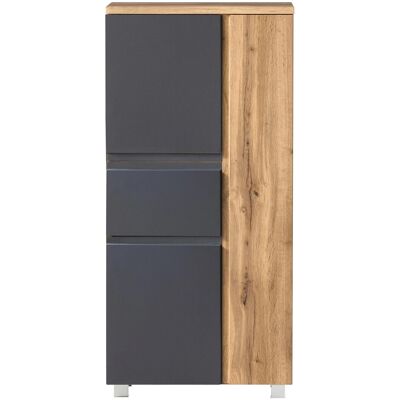 Held Möbel Midischrank Ancona 65 cm matt Grau-Wotaneiche Held Möbel Midischrank Ancona 65 cm matt Grau-Wotaneiche