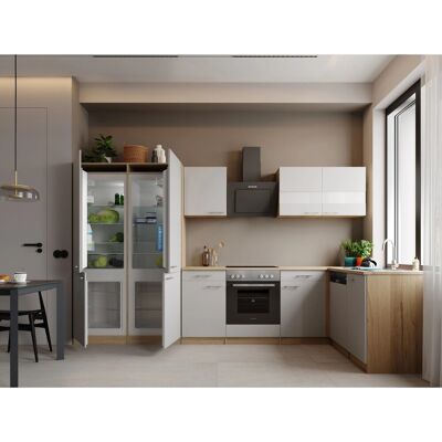 Respekta Merle L-Küche 340 cm French Door Optik Weiß Respekta Merle L-Küche 340 cm French Door Optik Weiß