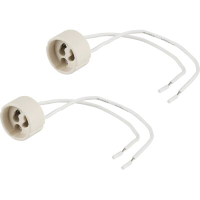 OBI - Portalampada alogena HV GZ10/GU10 - Ceramic weiß - Lampenfassung OBI - Portalampada alogena HV GZ10/GU10 - Ceramic weiß - Lampenfassung