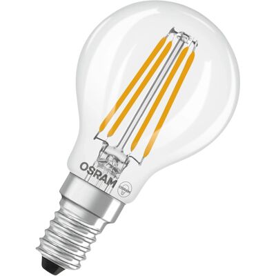 Osram LED-Leuchtmittel E14 Tropfenform 3,4 W 470 lm Neutralweiß Klar Osram LED-Leuchtmittel E14 Tropfenform 3,4 W 470 lm Neutralweiß Klar