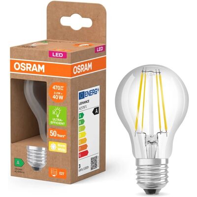 Osram LED Lampe Super Effizient 525 lm Warmweiß - LED-Lampe Osram LED Lampe Super Effizient 525 lm Warmweiß - LED-Lampe