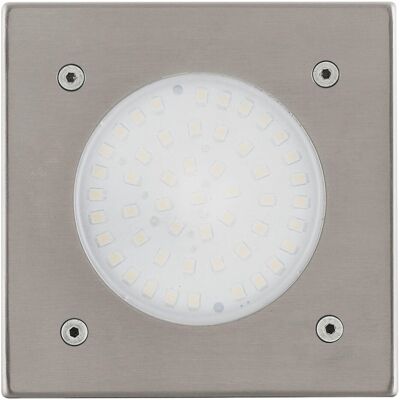 Eglo LED-Solar Bodeneinbauleuchte 115 mm x 115 mm x 130 mm Edelstahl Eglo LED-Solar Bodeneinbauleuchte 115 mm x 115 mm x 130 mm Edelstahl