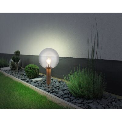 Globo Außenleuchte Ossy 1-flammig Holzoptik 250 x 500 mm Globo Außenleuchte Ossy 1-flammig Holzoptik 250 x 500 mm