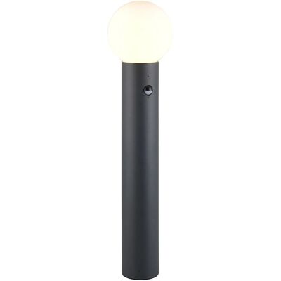 Trio LED-Pfosten Mures Anthrazit mit Bewegungssensor Ø 18 cm x 80 cm Trio LED-Pfosten Mures Anthrazit mit Bewegungssensor Ø 18 cm x 80 cm