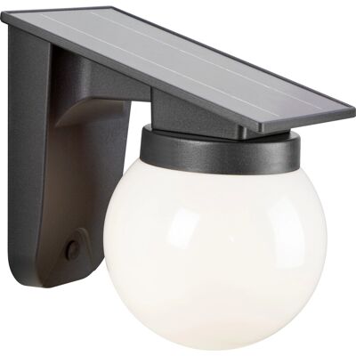 Solar-LED-Wandleuchte Schwarz 19 cm x 18 cm x 13 cm Solar-LED-Wandleuchte Schwarz 19 cm x 18 cm x 13 cm
