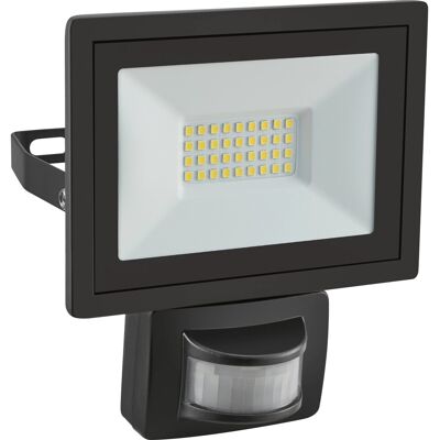 Außenstrahler mit Bewegungssensor FLS 14W - LED Aluminium Schwarz Außenstrahler mit Bewegungssensor FLS 14W - LED Aluminium Schwarz