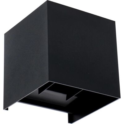 LED`s light Außen-Wandleuchte Eckig 10 cm x 10 cm x 9,9 cm Schwarz LED`s light Außen-Wandleuchte Eckig 10 cm x 10 cm x 9,9 cm Schwarz