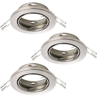 Eglo Einbauspot Agulo 1 Nickel Matt Ø 8,5 cm x 2,5 cm 3-flammig Eglo Einbauspot Agulo 1 Nickel Matt Ø 8,5 cm x 2,5 cm 3-flammig