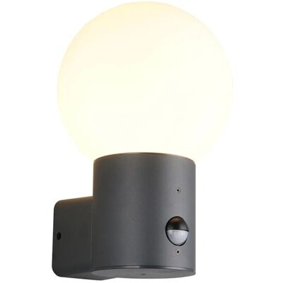 Trio LED-Wandleuchte Mures Anthrazit mit Bewegunsmelder 28 cm x 18 cm x 19,5 cm Trio LED-Wandleuchte Mures Anthrazit mit Bewegunsmelder 28 cm x 18 cm x 19,5 cm