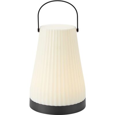 LED-Akku-Tischleuchte Sepino Ø 13 cm x 24,5 cm Schwarz-Weiß LED-Akku-Tischleuchte Sepino Ø 13 cm x 24,5 cm Schwarz-Weiß
