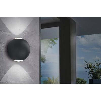 EGLO LED Außen Wandleuchte ABUGO Schwarz IP54 EGLO LED Außen Wandleuchte ABUGO Schwarz IP54