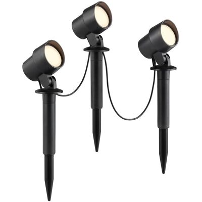 Brilliant LED-Außenspießleuchte Kamara Schwarz 20,9 cm x 6 cm x 7,9 cm Brilliant LED-Außenspießleuchte Kamara Schwarz 20,9 cm x 6 cm x 7,9 cm