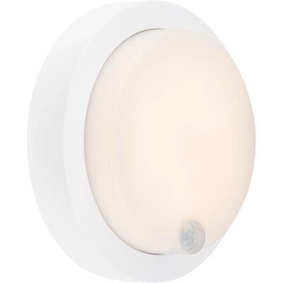 Briloner Weiße LED Außenwandleuchte - Batteriebetriebene Sensorlampe Briloner Weiße LED Außenwandleuchte - Batteriebetriebene Sensorlampe