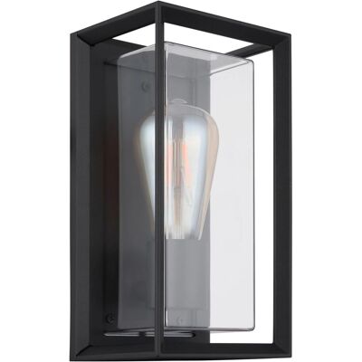 Globo LED-Außenleuchte Logana Aluminium Schwarz Matt 13 cm x 24,8 cm Globo LED-Außenleuchte Logana Aluminium Schwarz Matt 13 cm x 24,8 cm