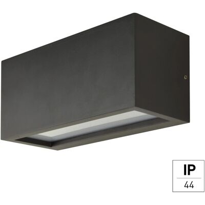 E2 Elektro Wandleuchte Drago Up-Down Anthrazit 25 cm x 10,3 cm x 11 cm E2 Elektro Wandleuchte Drago Up-Down Anthrazit 25 cm x 10,3 cm x 11 cm