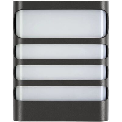 E2 Elektro Wandleuchte Vega Anthrazit 20 cm x 6,2 cm x 16 cm E2 Elektro Wandleuchte Vega Anthrazit 20 cm x 6,2 cm x 16 cm