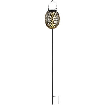 Globo Solarleuchte Metall 90 cm Schwarz Matt Globo Solarleuchte Metall 90 cm Schwarz Matt