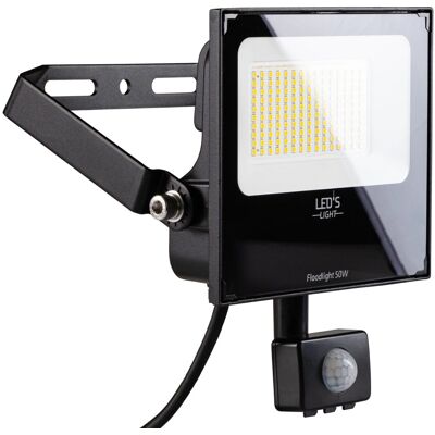 LED's Work Strahler mit Sensor 50 W 8.000 lm 4.000 K IP65 Schwarz LED's Work Strahler mit Sensor 50 W 8.000 lm 4.000 K IP65 Schwarz